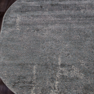 Ковер российский D768 GRAY овальный - коллекция SERENITY