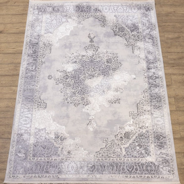 КОВРЫ ДИЗАЙН N887A ЦВЕТ WHITE / GRAY2 Prado