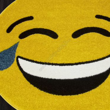 Ковер NC12 - YELLOW - Круг - коллекция SMILE