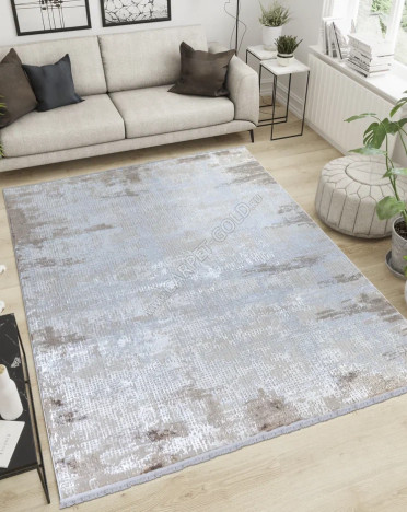 Ковер турецкий B0758A Leonidas (PP Heatset Высокоплотный, бежевый)