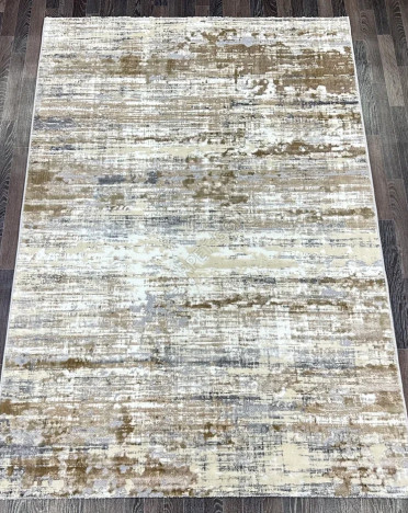 Ковер турецкий D060A Semnan (Полиэстер хит-сет, бежевый, серый)