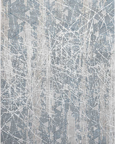 Ковер турецкий 36840B Sanat Viscon (полиэстер хит сет, бежевый, голубой)