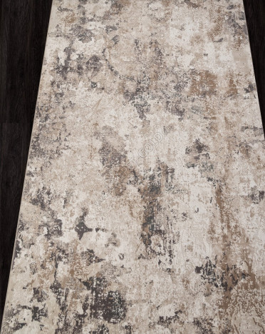 Ковер турецкий M033A SIESTA (PP Heatset Высокоплотный, бежевый, серый)