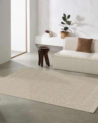 Ковер бельгийский 1216c475044 Lana (Вискоза - Шерсть, кремовый)