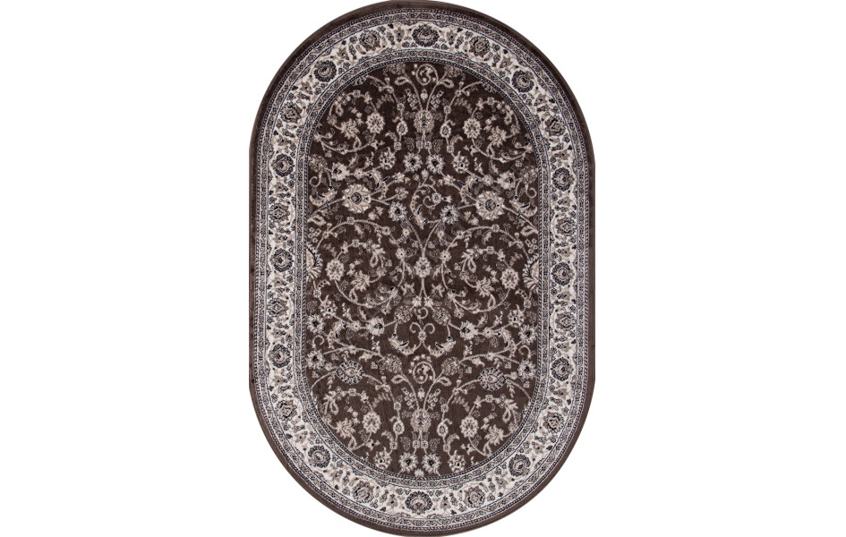 Ковер Valencia Delux d251 - BROWN - Овал 