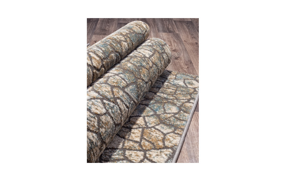 Ковер российский D765 BEIGE BLUE - коллекция SERENITY