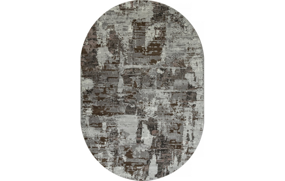 Ковер F238 - GRAY-BEIGE - Овал - коллекция GRAFF