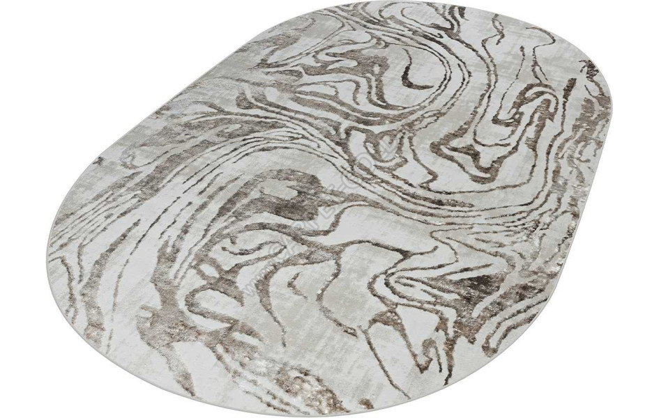 38893A OVAL BROWN FLS / BEIGE Olimpos