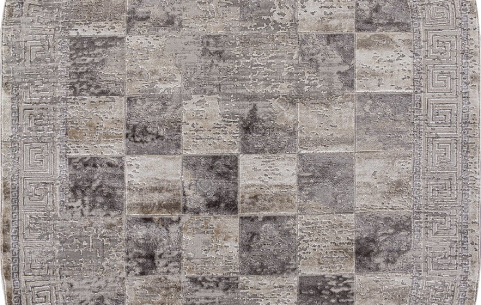 Ковер P0411 - L.GRAY / PLY A.GRI COKME - Овал - коллекция LUCCI