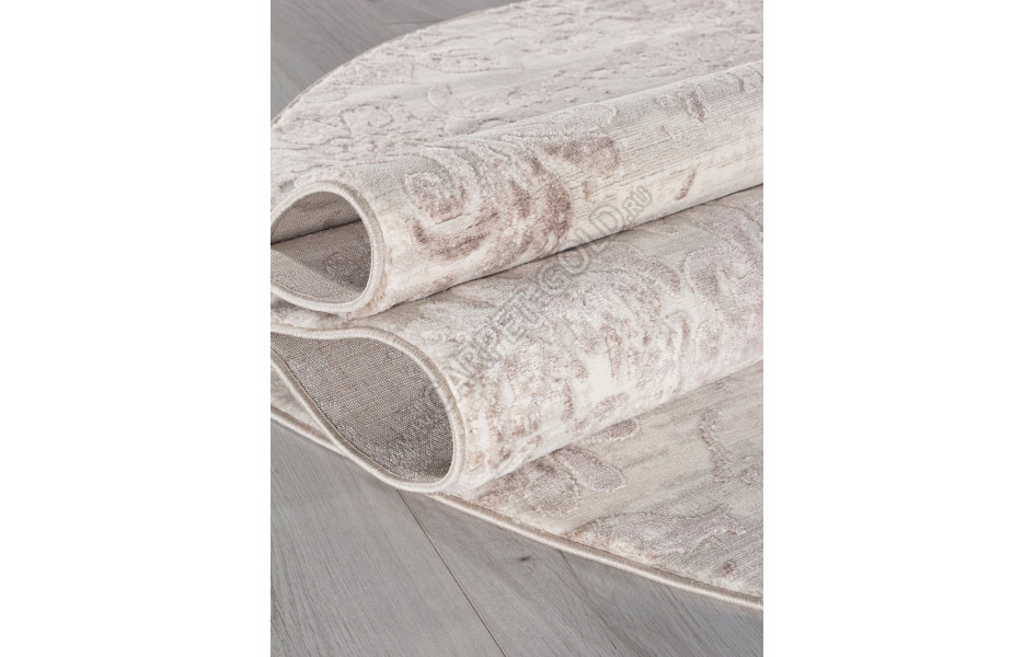 Ковер O2446 - 765 BEIGE / VIZON - Овал - коллекция BRAND