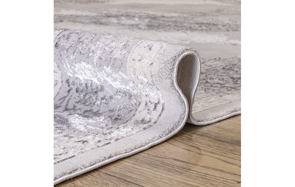 КОВРЫ ДИЗАЙН N887A ЦВЕТ WHITE / GRAY2 Prado